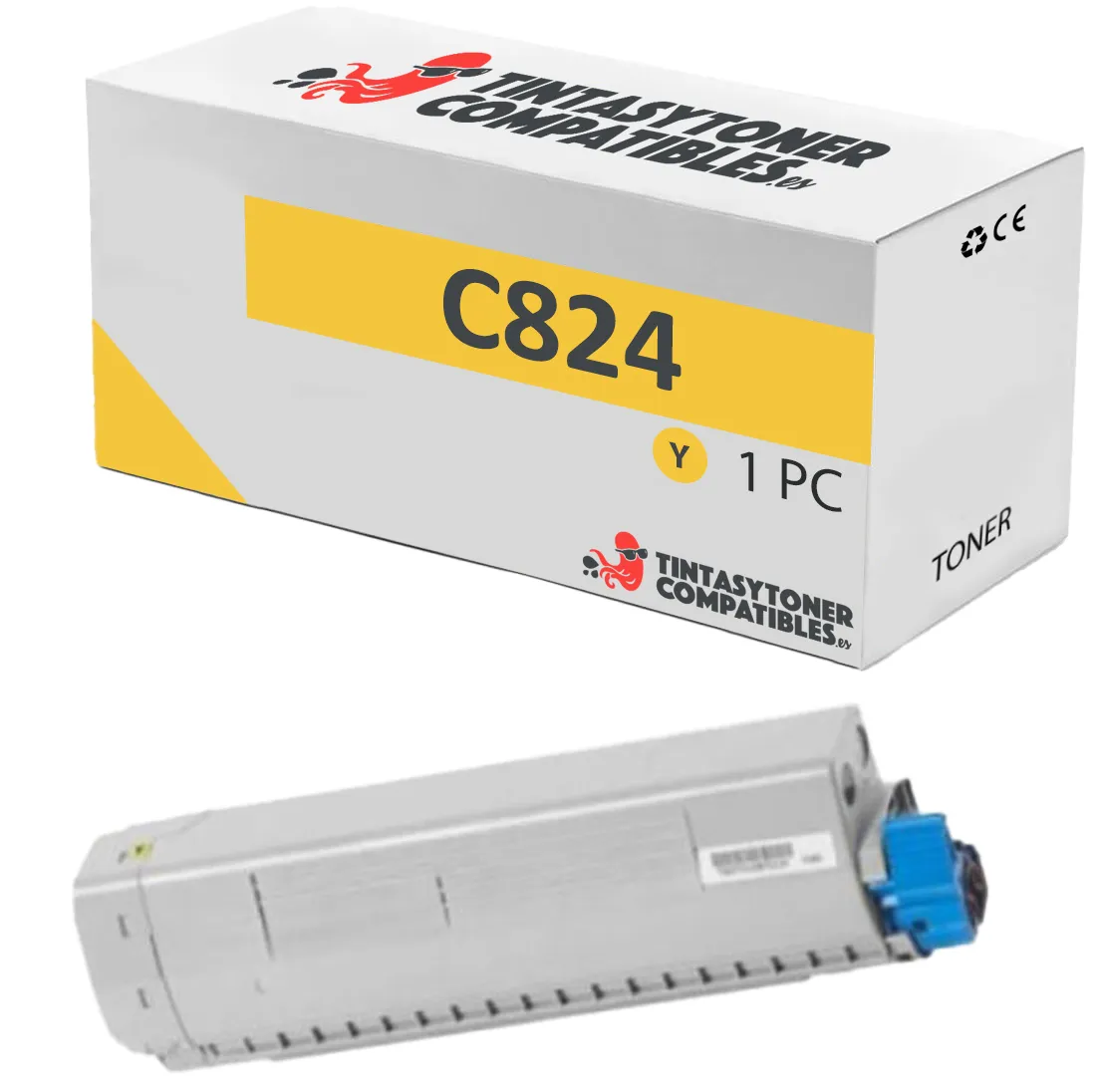 Tóner compatible OKI 47095701 Amarillo · 5.000 páginas