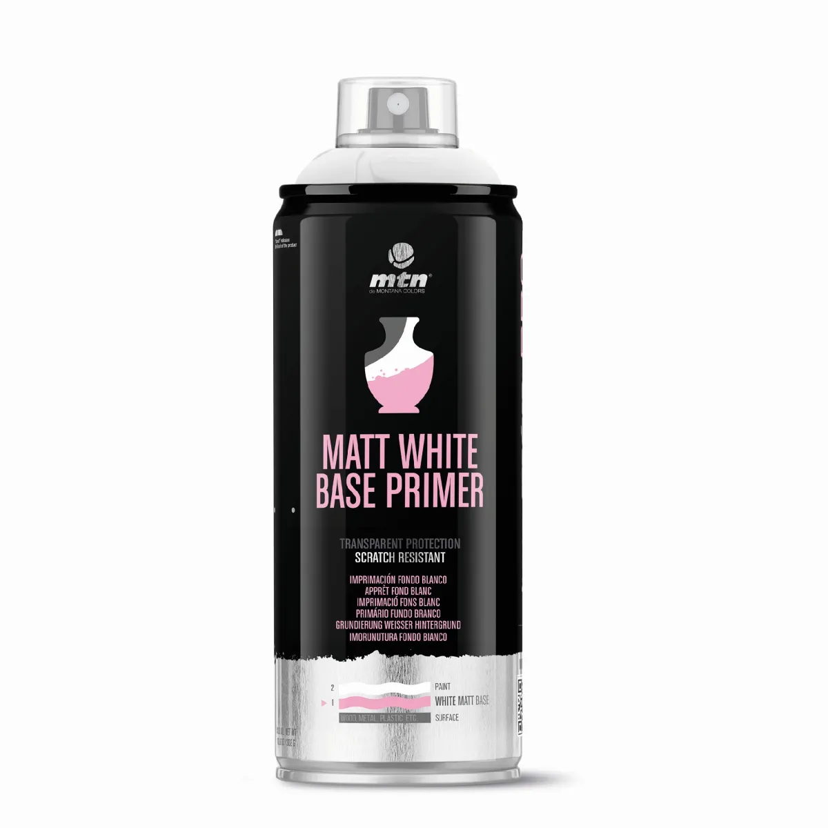 Spray de Pintura MTN PRO Imprimación Fondo Blanco