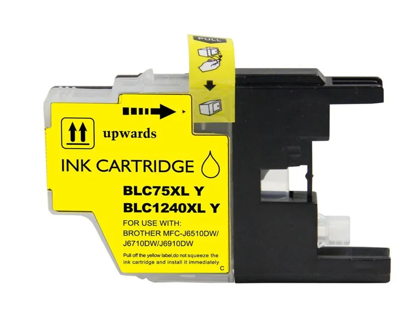 Cartucho de tinta compatible Brother LC1240YBP Amarillo · 166 ml
