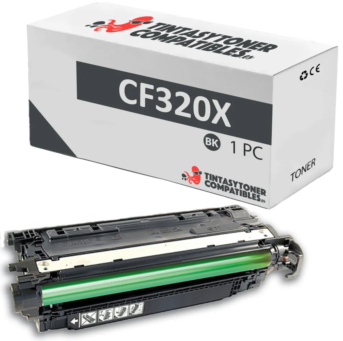 Tóner compatible HP CF320X Negro · 21.000 páginas