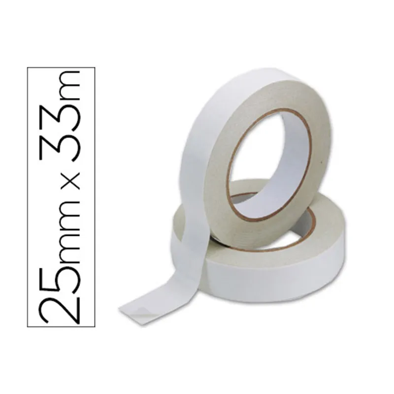 Q-Connect cinta adhesiva doble cara 33 MM x 25 MM