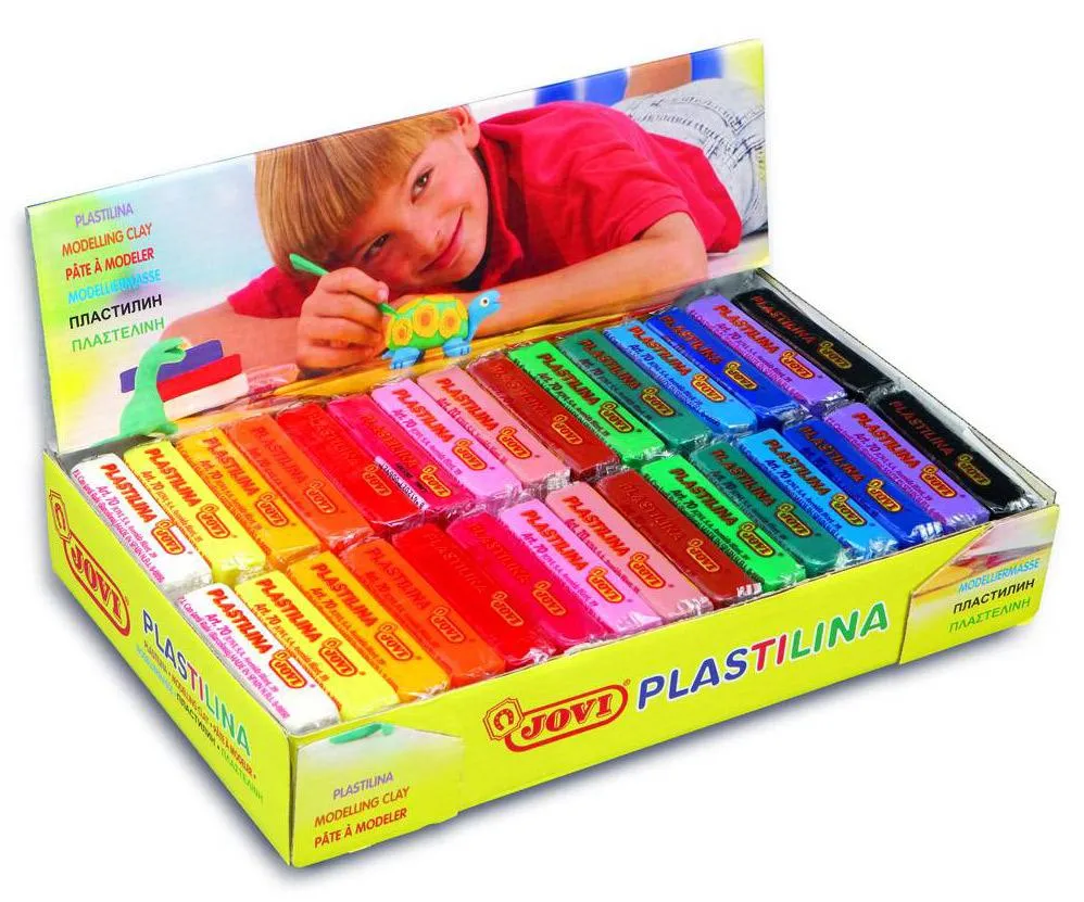 Plastilina 30unidades 15 colores surtidos jovi 50gr
