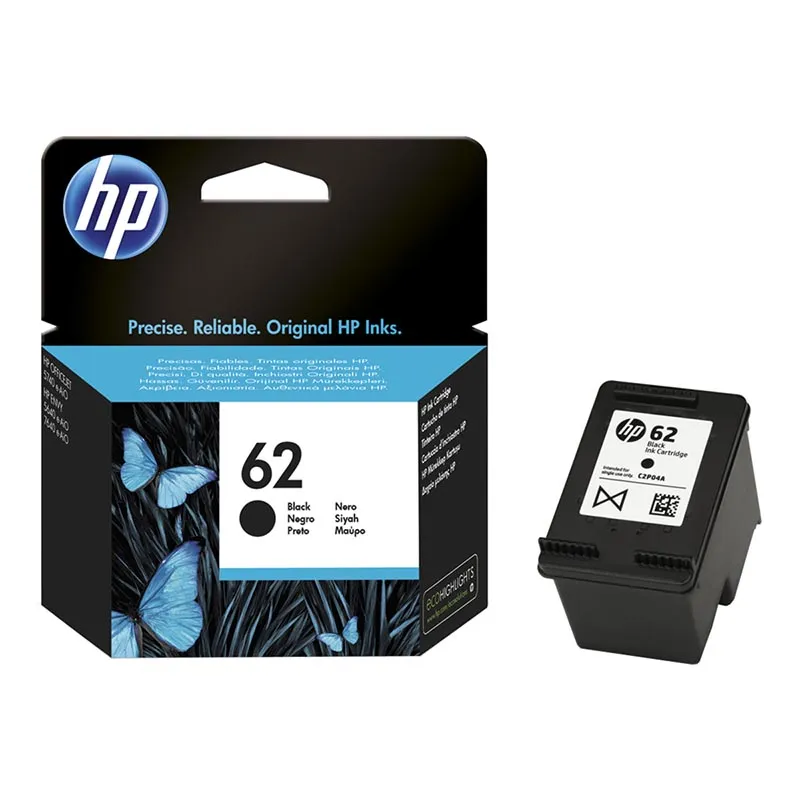 Cartucho de tinta original HP 62 negro · C2P04AE