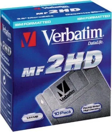 Disquetes 3.5 verbatim MF2-HD datalife - pack 10