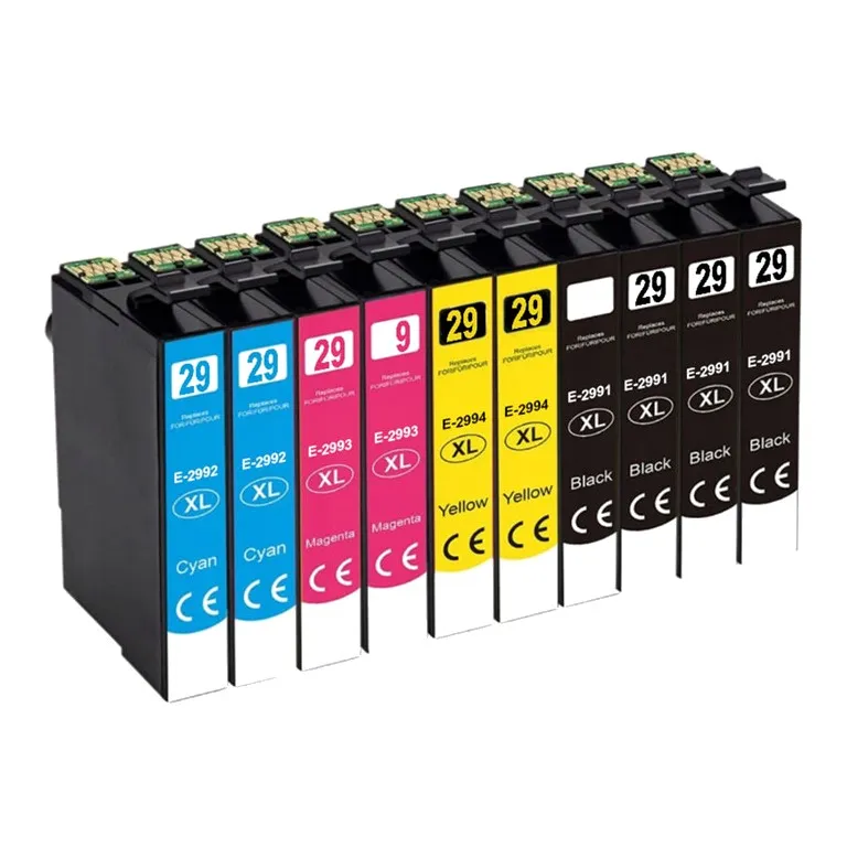 Pack 10 cartuchos de tinta compatibles Epson T2991 29XL/T2992 29XL/T2993 29XL/T2994 29XL negro, cian, magenta