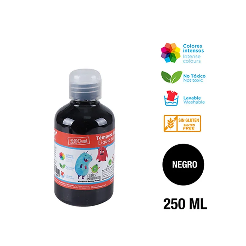 Tempera 250ML negra MP