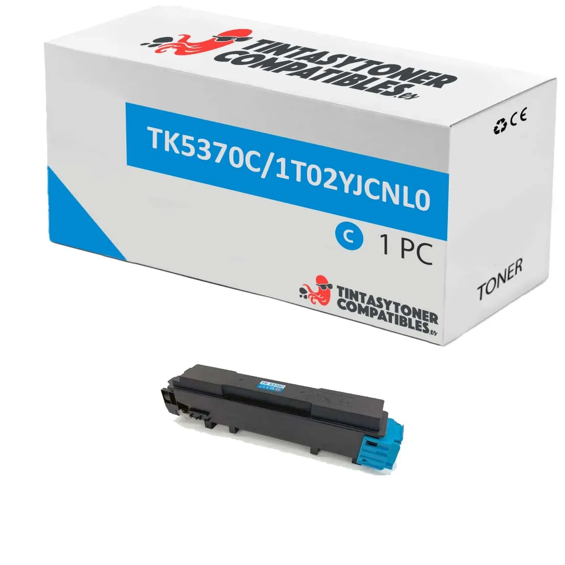 Tóner compatible Kyocera 1T02YJCNL0 Cian · 5.000 páginas