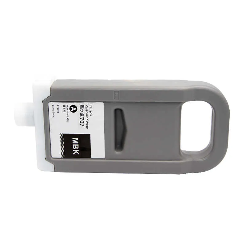 Cartucho de tinta compatible Canon PFI707MBK · 700 ml