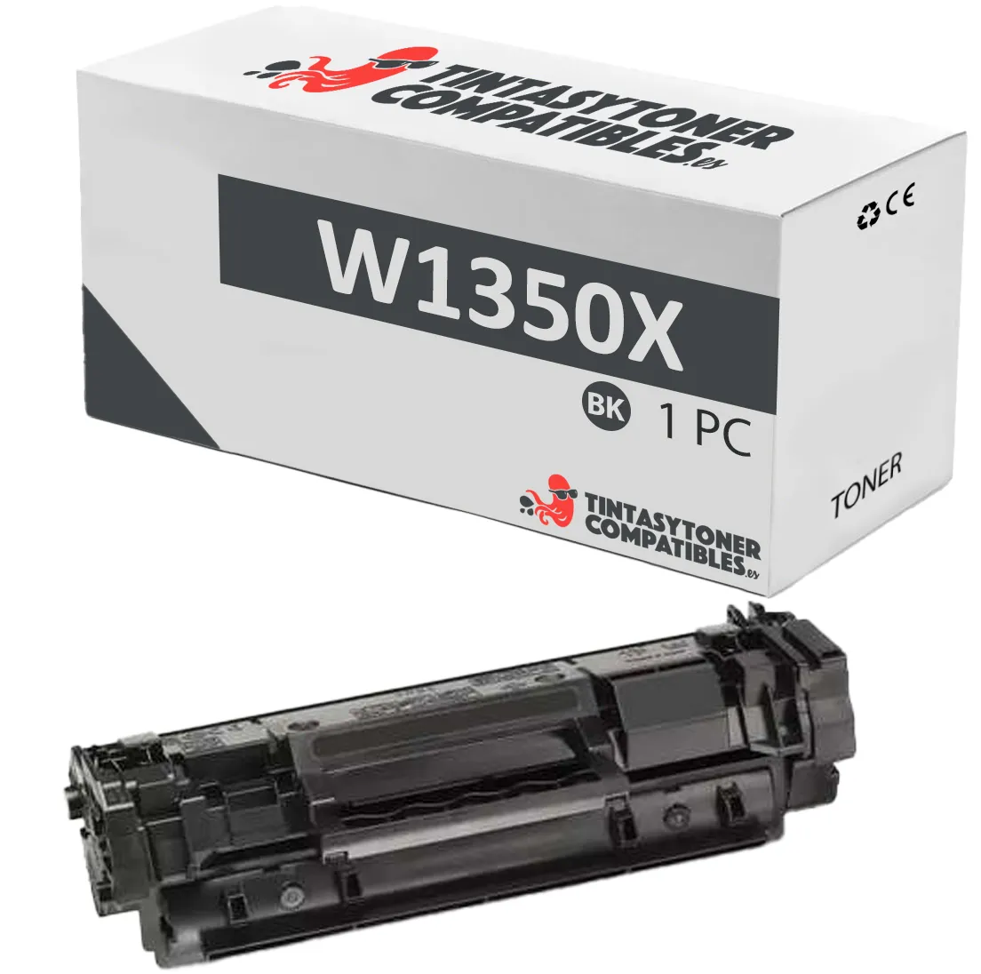 Tóner compatible HP HP W1350X Negro · 2.400 páginas