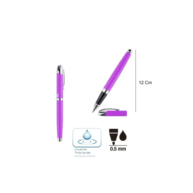 Bolígrafo Roller Elegant 0.5mm Morado