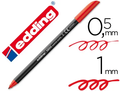 Rotulador Edding 1200 rojo