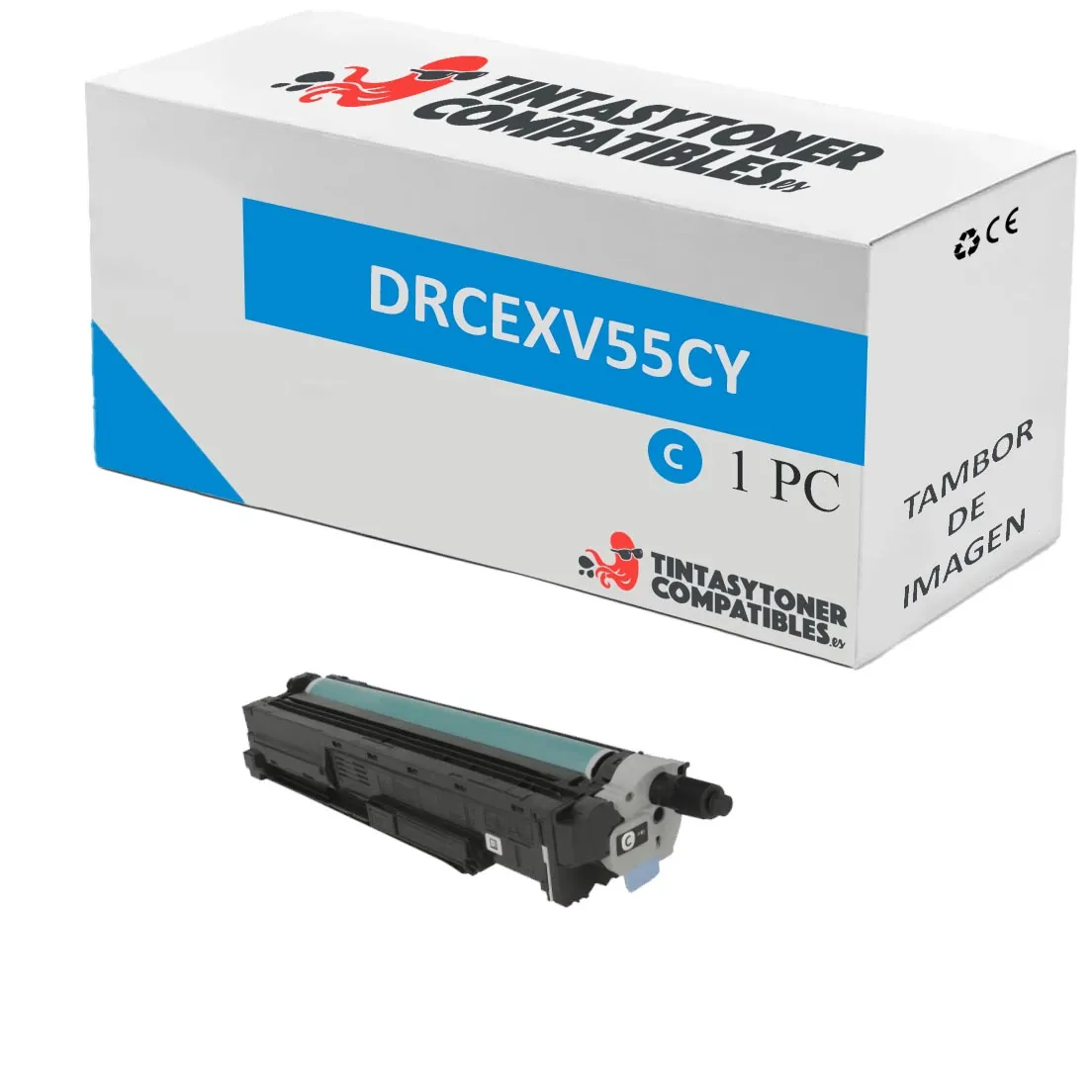 Tóner compatible Canon 2187C002 Cian · 45.000 páginas