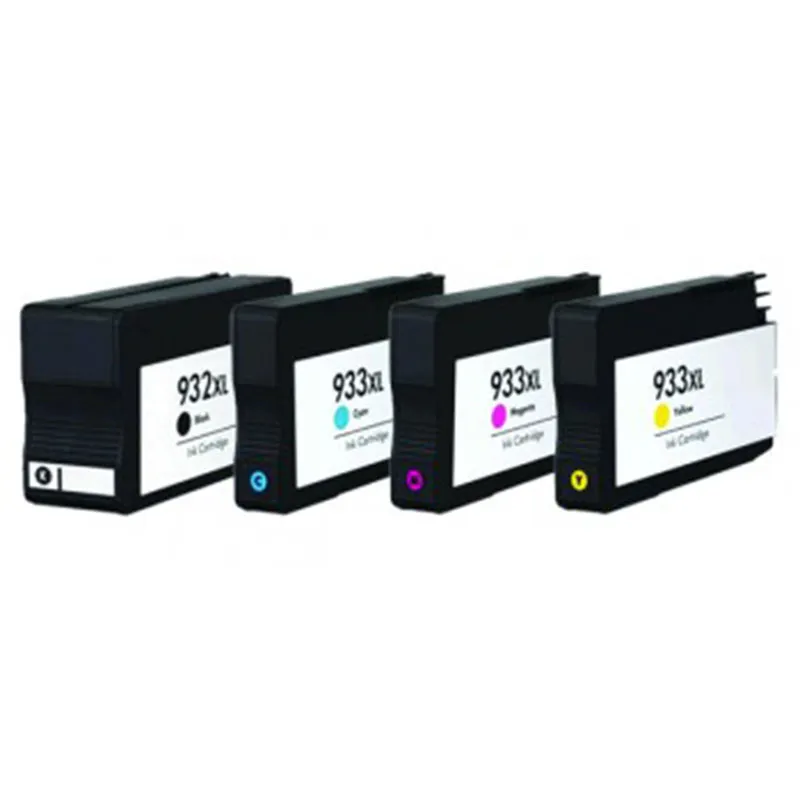 Pack 4 cartuchos de tinta compatibles HP 932XL/933 XL negro, amarillo, magenta y cian