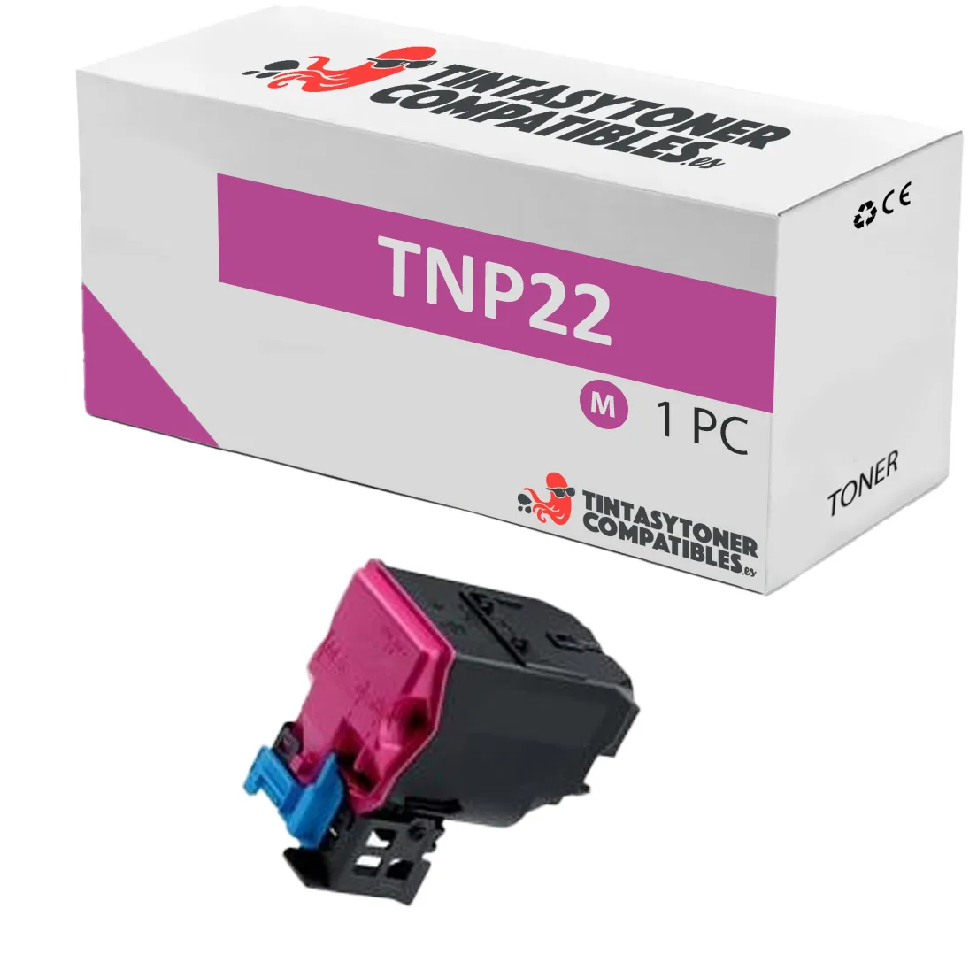 Tóner compatible Konica Minolta A0X5352 Magenta · 4.600 páginas