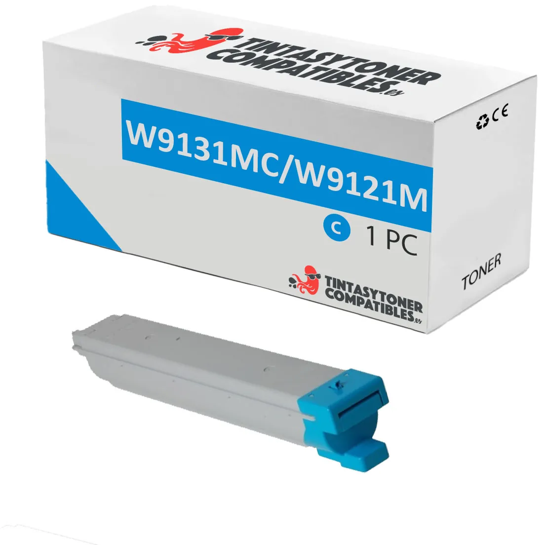 Tóner compatible HP W-9131MC Cian · 20.000 páginas