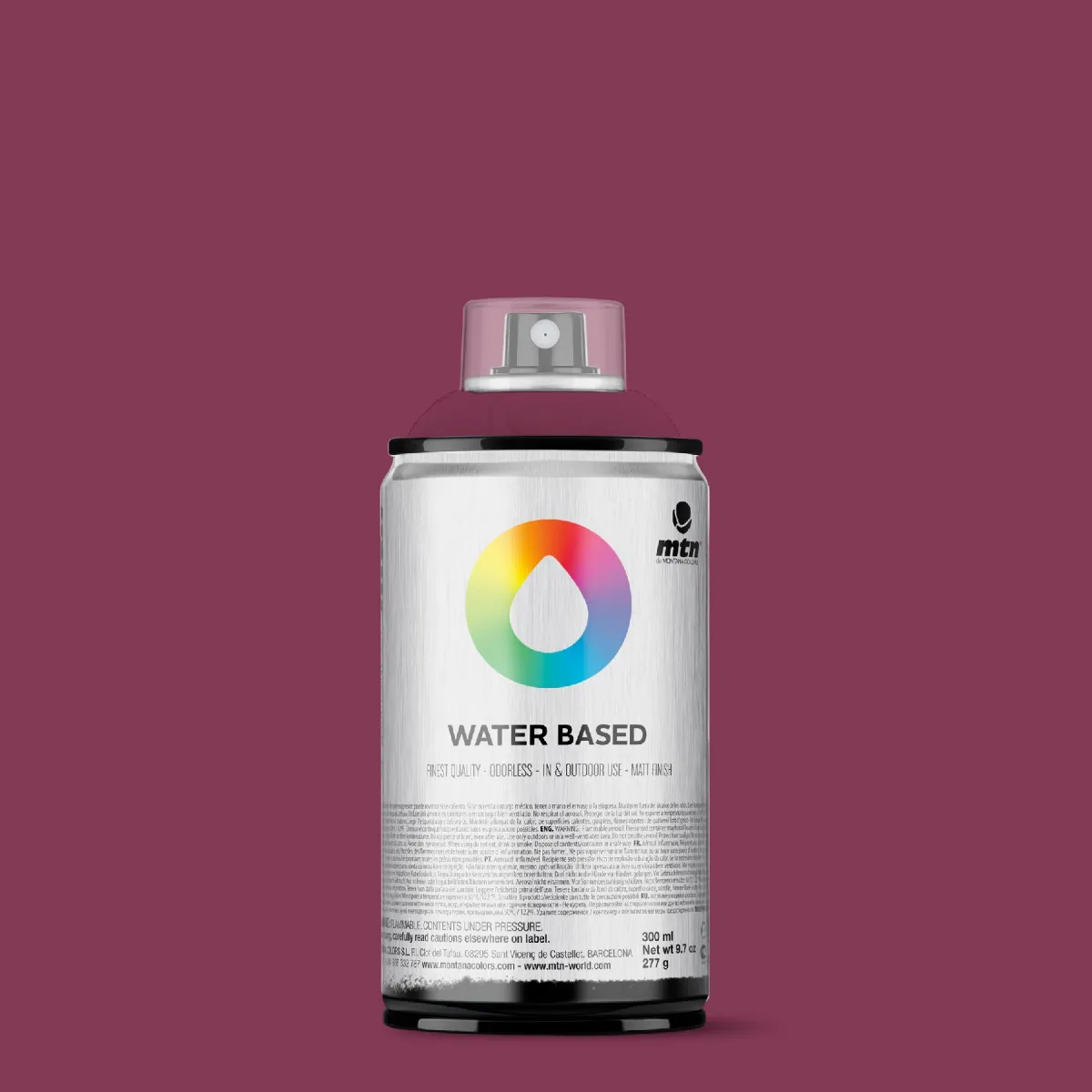 Spray de Pintura MTN Water Based Rojo Vino (300 ml)