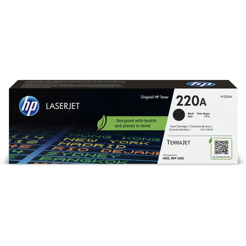 Tóner original HP W2200A negro