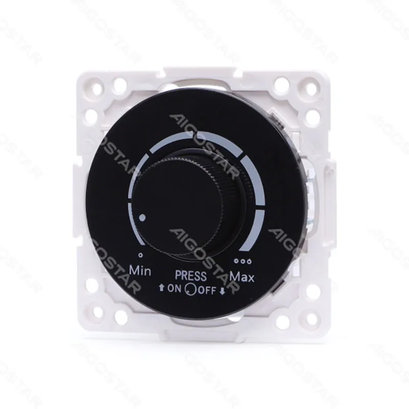 Marco para regulador LED Negro