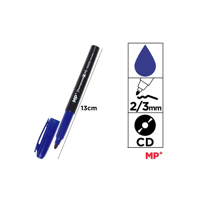 Marcador permanente azul MP