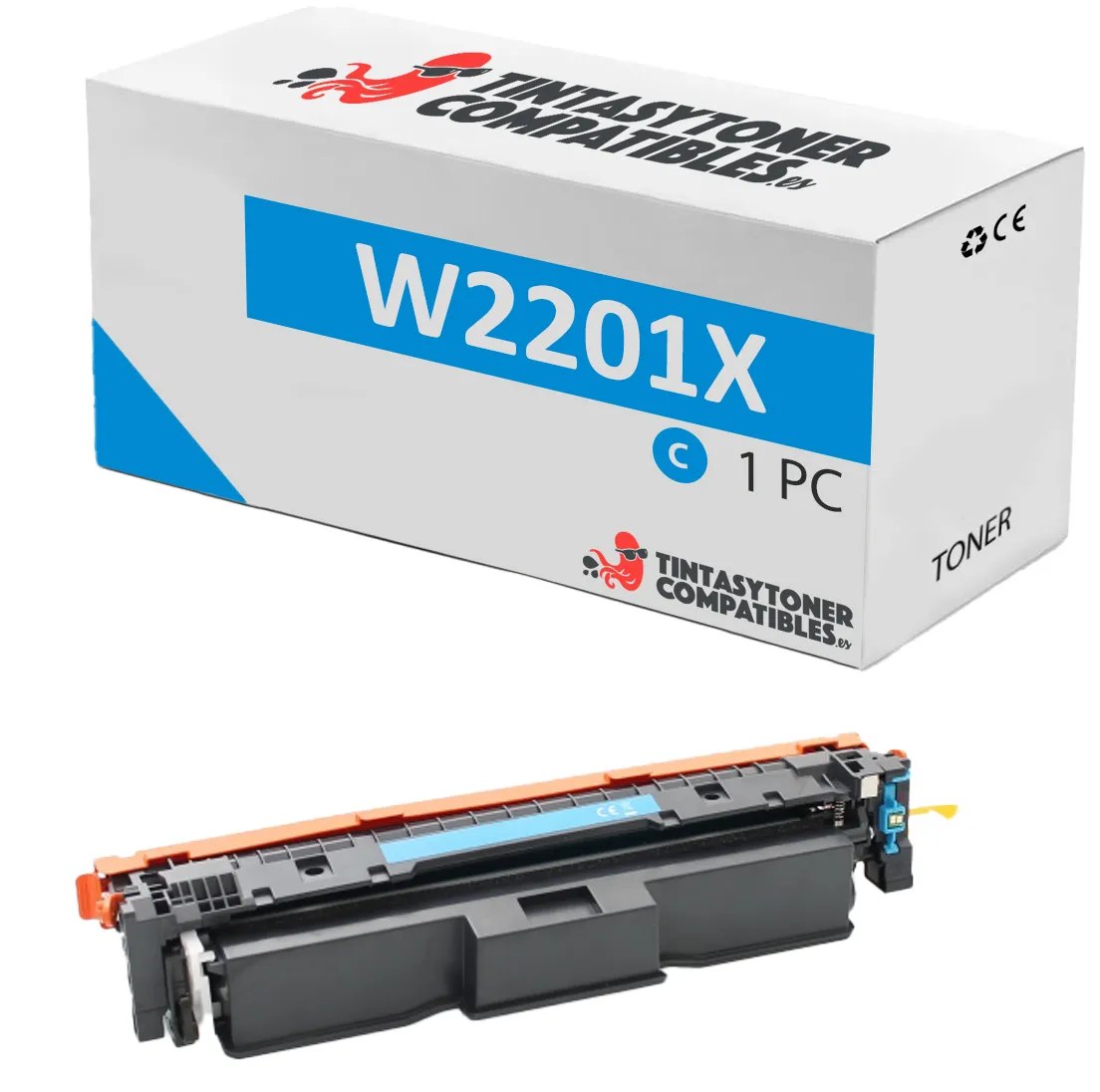 Tóner compatible HP HP-220X-C Cian · 5.500 páginas