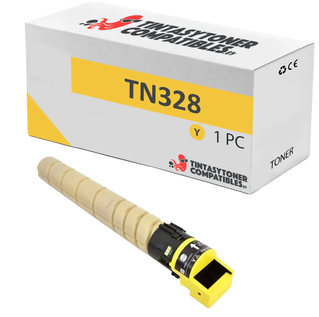 Tóner compatible Konica Minolta AAV8250 Amarillo · 28.000 páginas
