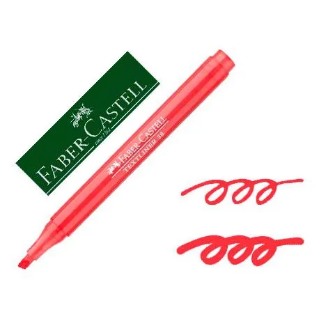 Producto Rotulador Faber Castell fluorescente textliner 38 rojo Imagen