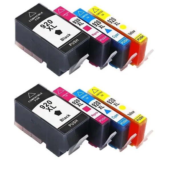 Producto Pack 8 cartuchos de tinta compatibles HP 920 XL amarillo, magenta, negro y cian Imagen