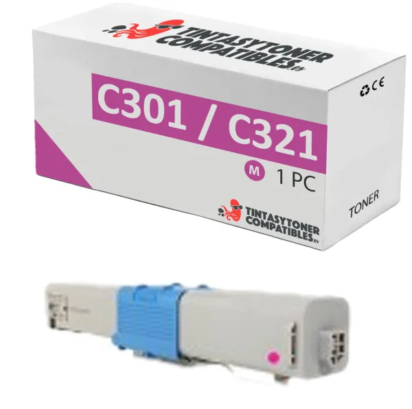 Product Tóner compatible OKI 44973534 Magenta · 1.500 páginas Image