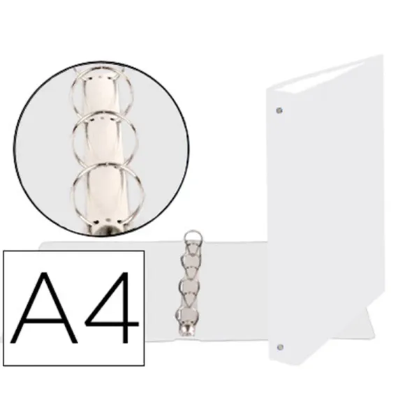Producto Carpeta de 4 anillas redondas color blanco Imagen