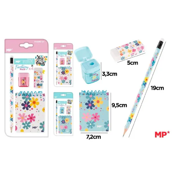 Producto Set de Escritura Decoración Floral MP Imagen