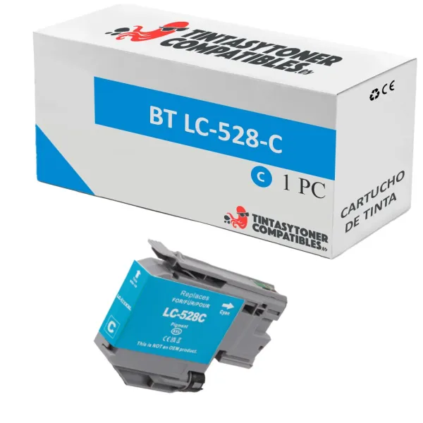 Produto Cartucho de tinta compatible Brother LC528C · 5.000 páginas Imagem