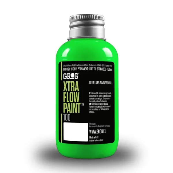 Product GROG Xtra Flow Paint Neon Green 100 ml Image