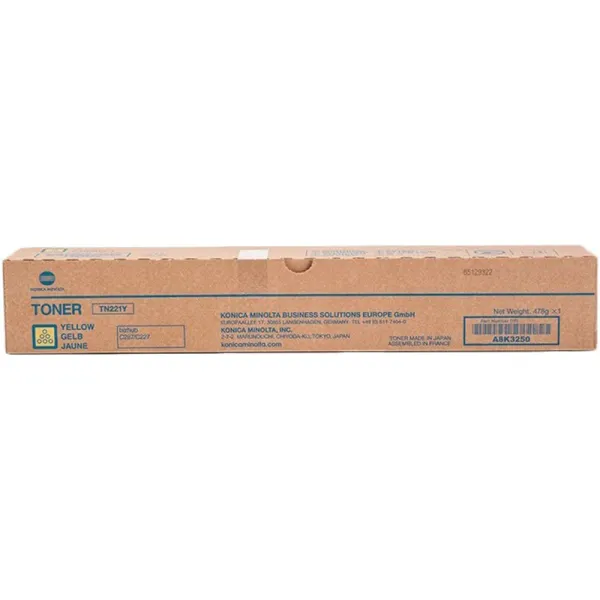 Producto Tóner original Konica Minolta TN221 amarillo · A8K3250 Imagen