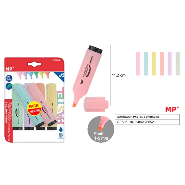 Producto Marcador pastel 6UDS pack ahorro MP Imagen