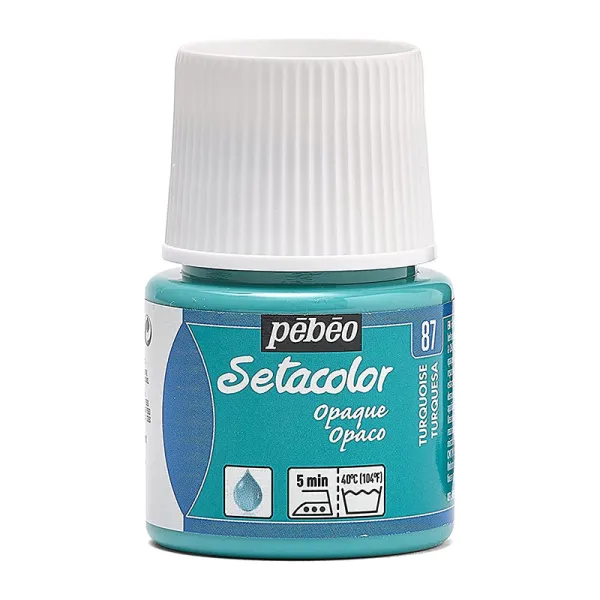 Producto Pintura Pébéo Setacolor Opaco Turquesa 45 ml Imagen