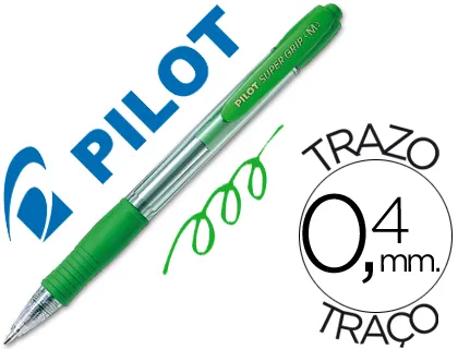 Producto Pilot super grip retractil verde Imagen
