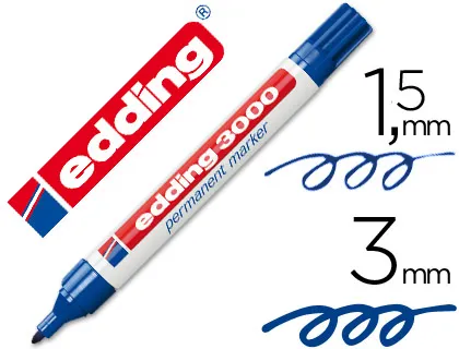 Producto Edding rotulador permanente 3000 azul Imagen