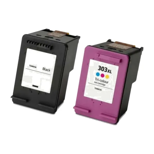 Producto Pack 2 cartuchos de tinta remanufacturados HP 303 XL T6N03AE/T6N01AE/303 XL T6N04AE / T6N02A negro Imagen