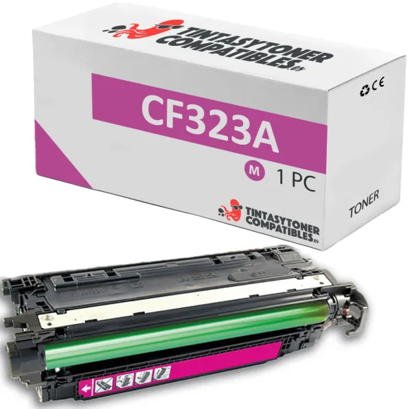 Producto Tóner compatible HP CF323a Magenta · 16.500 páginas Imagen