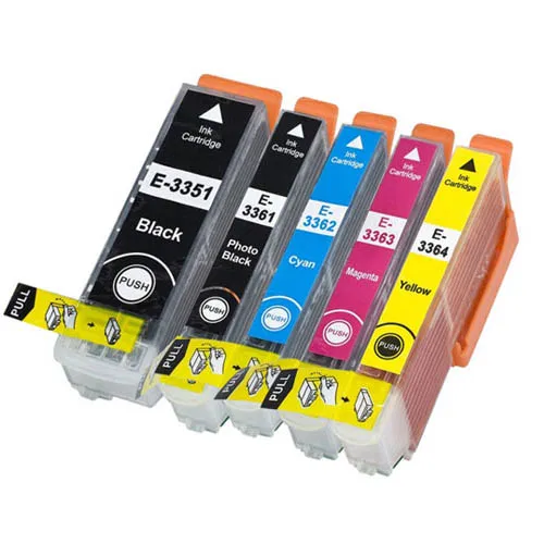 Producto Pack 5 cartuchos de tinta compatibles Epson T3351 / T3331 33XL Imagen