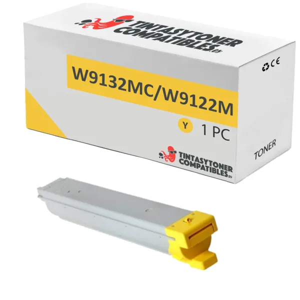 Produto Tóner compatible HP W-9132MC Amarillo · 20.000 páginas Imagem