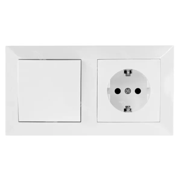 Producto Toma de Corriente Schuko + Interruptor de 2 Vías Imagen