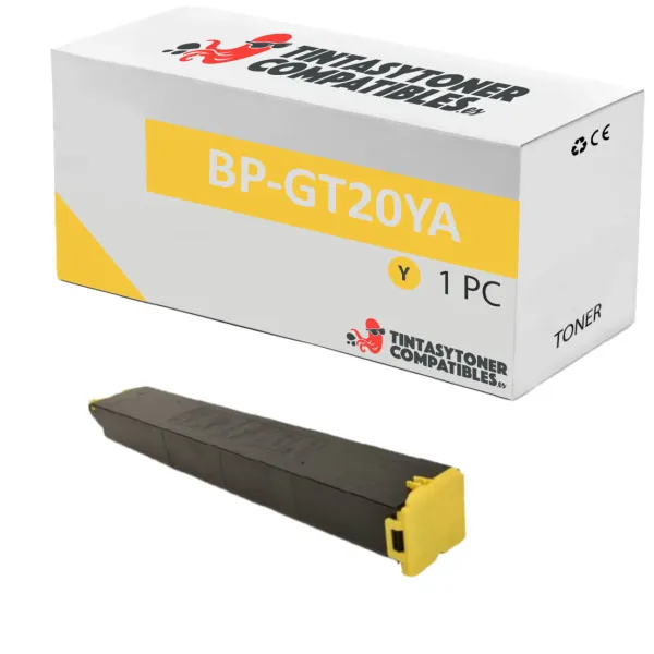 Produto Tóner compatible Sharp BP-GT20YA Amarillo · 10.000 páginas Imagem