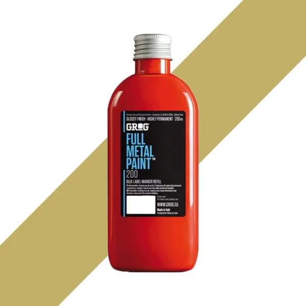 Product GROG Full Metal Paint Klondike Gold 200 ml Image
