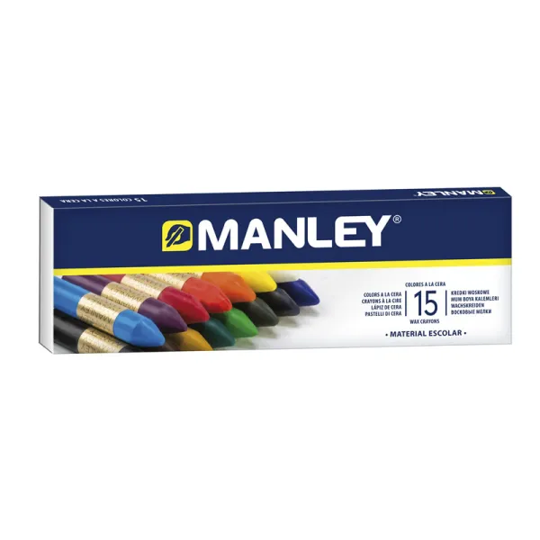 Producto Pack de 15 Ceras Blandas de Trazo Suave Manley Imagen