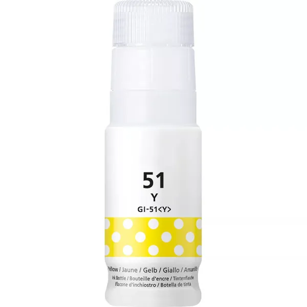 Producto Botella de tinta compatible Canon GI51Y Amarillo · 70 ml Imagen