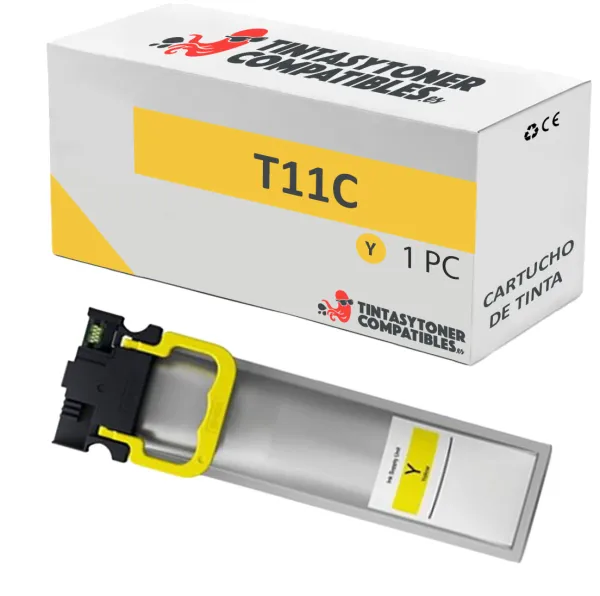 Producto Cartucho de tinta compatible Epson C13T11C440 Amarillo · 3.000 páginas Imagen