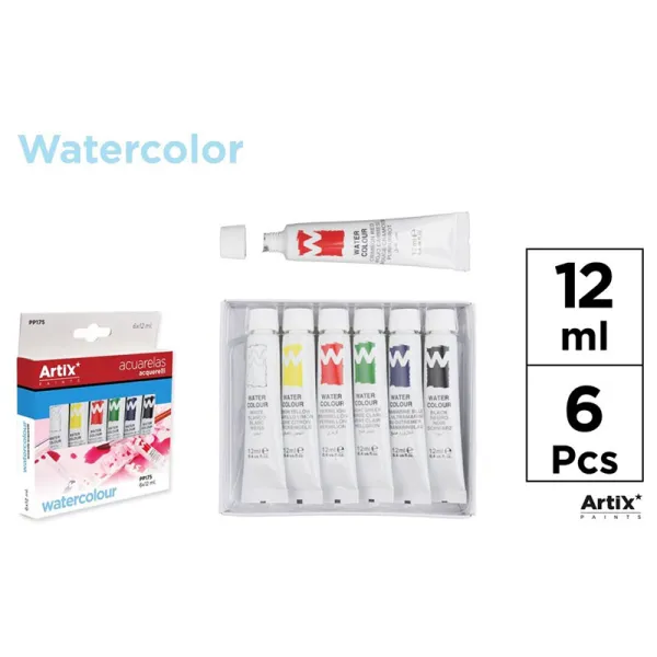 Producto Set de 6 Tubos de Pintura Acuarela Artix Imagen