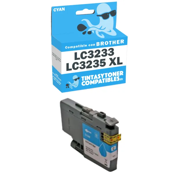 Producto Cartucho de tinta compatible Brother LC3235XLC Cian · 5.000 páginas Imagen
