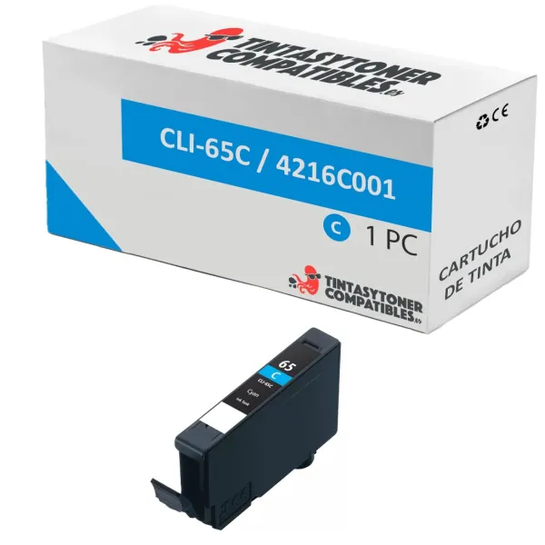 Product Cartucho de tinta compatible Canon 4216C001 Cian · 126 ml Image